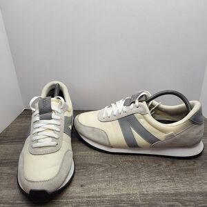 KIZIK MILAN Mens SZ 10 Sneakers Shoes Cream Grey Walking Lifestyle